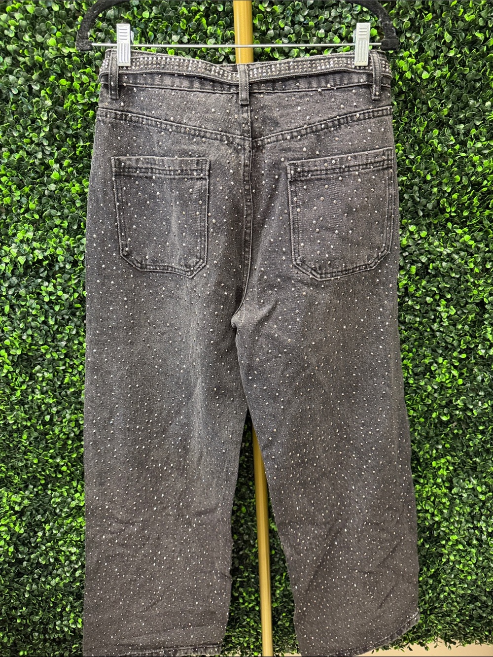 OJO DE LEÓN LEX DENIM BEDAZZLED JEANS BLACK WASH - 40 - Picture 4 of 10